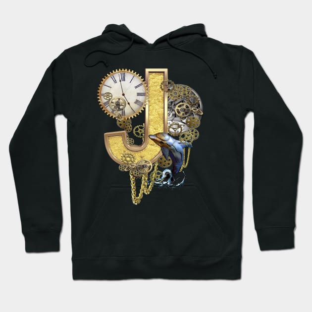 Steampunk-Birthday Capital letter J Hoodie by Nadine8May